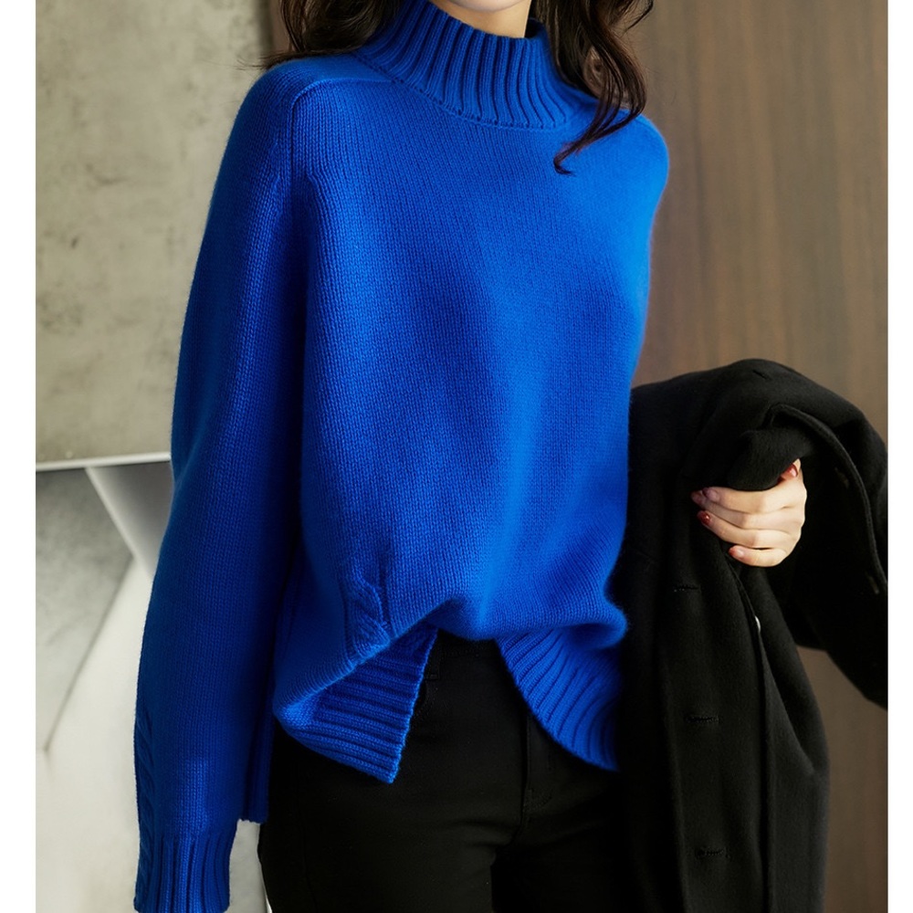 Sapphire color sweater